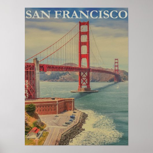 San Francisco Vintage Poster (Voorkant)