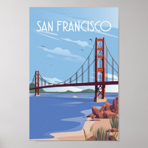 San francisco vintage-poster poster