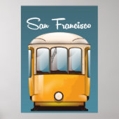 San Francisco vintage reisposter Poster (Voorkant)