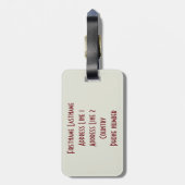 San Francisco Vintage Travel bagagelabel (Achterkant verticaal)