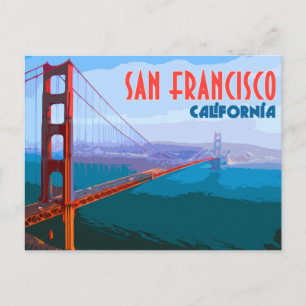 San Francisco Vintage Travel Briefkaart