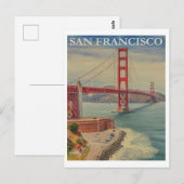 San Francisco Vintage Travel Briefkaart (Voorkant / Achterkant)