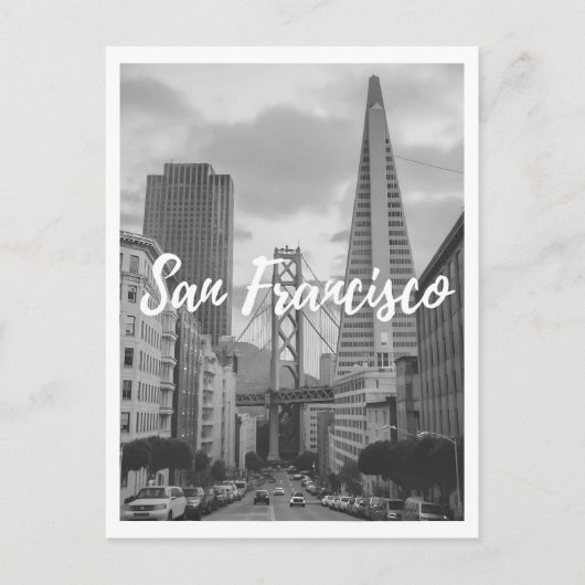 San Francisco Vintage Travel Briefkaart (Voorkant)