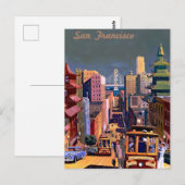 San Francisco Vintage Travel Briefkaart (Voorkant / Achterkant)