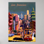 San Francisco Vintage Travel Poster (Voorkant)