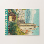 San Francisco Vintage Travel Poster Legpuzzel (Horizontaal)