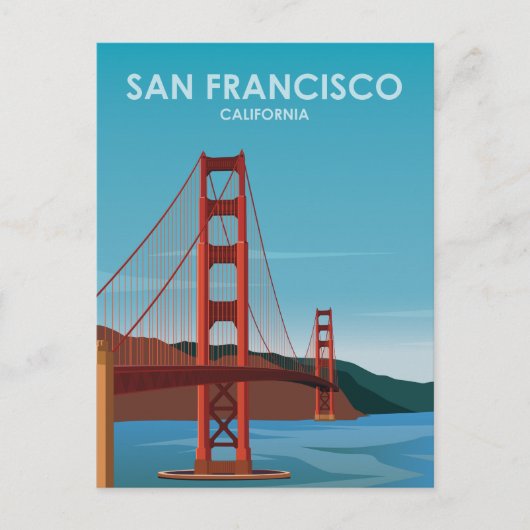 San Francisco Vintage Travel Save the Date Briefkaart (Voorkant)