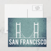 San Francisco Vintage Travel Toerisme Briefkaart (Voorkant / Achterkant)