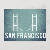 San Francisco Vintage Travel Toerisme Briefkaart (Voorkant)