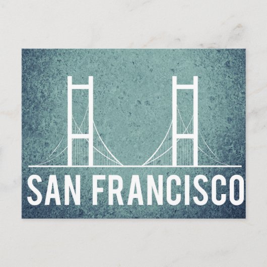 San Francisco Vintage Travel Toerisme Briefkaart (Voorkant)