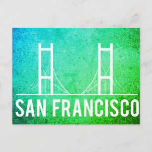 San Francisco Vintage Travel Toerisme Briefkaart