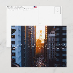 San Francisco, VS Reisansichtkaart Briefkaart