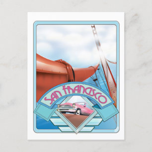San Francisco, VS, reisposter Briefkaart