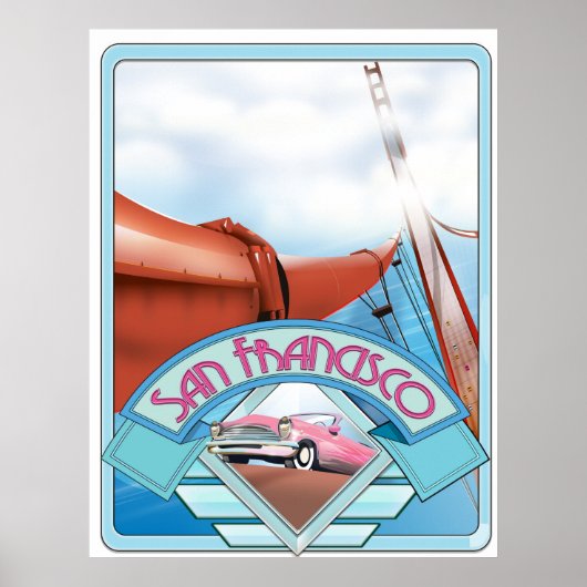 San Francisco, VS, reisposter Poster (Voorkant)