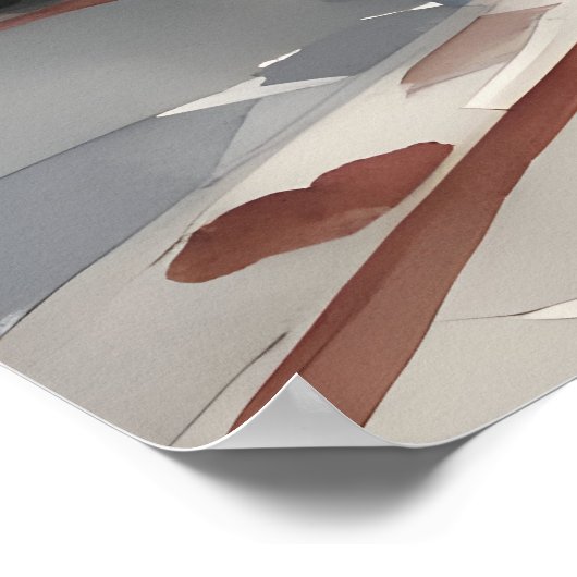 San Francisco waterverf kunst Poster (Hoek)