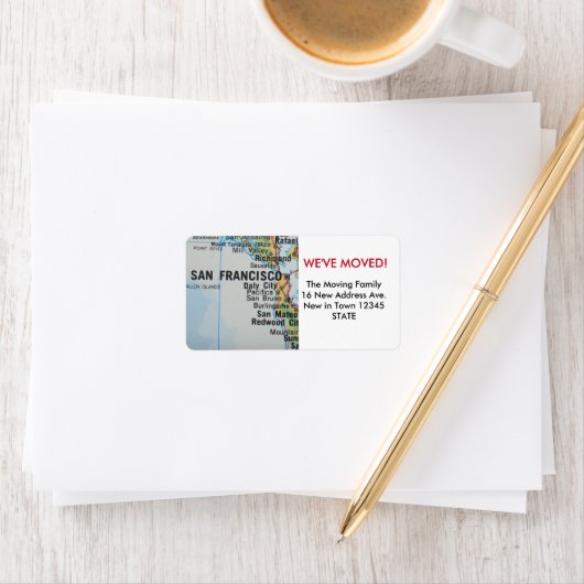 San Francisco We hebben een bewegingslabel Etiket (Insitu)