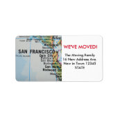 San Francisco We hebben een bewegingslabel Etiket (Voorkant)