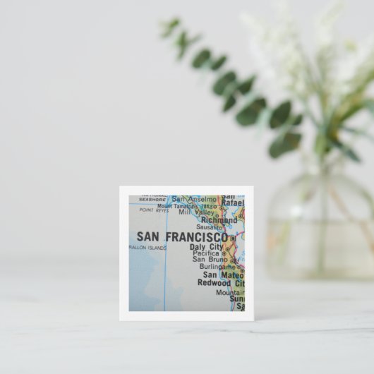 San Francisco We hebben een nieuw adres Kaart verp (Staand voorkant)