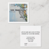 San Francisco We hebben een nieuw adres Kaart verp (Voorkant / Achterkant)