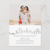 San Francisco Wedding Bewaar de datum met foto Aankondigingskaart (Voorkant)