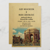 San Francisco Wedding Invitation Palace Fine Arts Kaart (Voorkant / Achterkant)