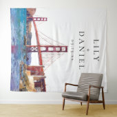 San Francisco Wedding Photo Backdrop Wandkleed (In Situ (horizontaal))
