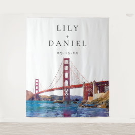 San Francisco Wedding Photo Backdrop Wandkleed