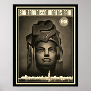 San Francisco World's Fair 1940 print -16 x 20