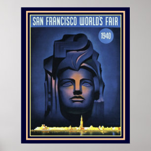 San Francisco World's Fair 1940 print -16 x 20