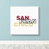 San Francisco Wrapped Canvas Afdruk (Insitu (Houten vloer))