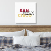 San Francisco Wrapped Canvas Afdruk (Insitu (Slaapkamer))