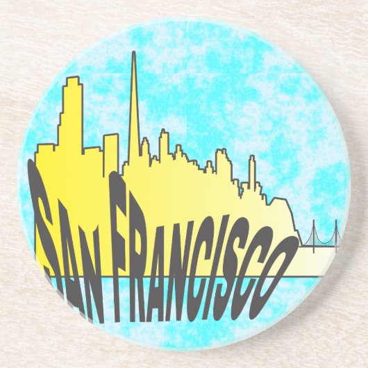 San Francisco Zandsteen Onderzetter (Voorkant)