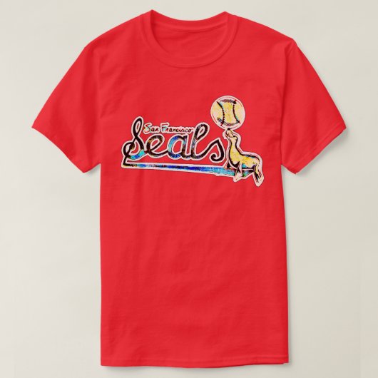 San Francisco zeehonden honkbal T-shirt (Design voorkant)