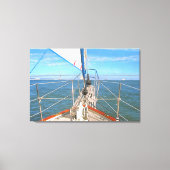 San Francisco Zeilboot 0869 Kunst Canvas Afdruk (Voorkant)