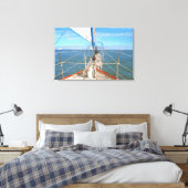 San Francisco Zeilboot 0869 Kunst Canvas Afdruk (Insitu (Slaapkamer))