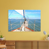 San Francisco Zeilboot 0869 Kunst Canvas Afdruk (Insitu (Woonkamer))