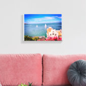 San Francisco zeilboten op de baai Canvas Afdruk (Insitu (Woonkamer))