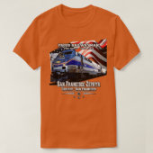 San Francisco Zephyr trein uit Chicago en Oaklan T-shirt (Design voorkant)