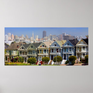 San Francisco's beroemde geschilderde dames Poster