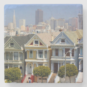 San Francisco's beroemde geschilderde dames Stenen Onderzetter