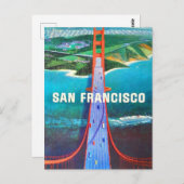 San Francisco's Golden Gate Bridge Briefkaart (Voorkant / Achterkant)