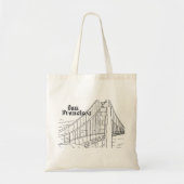 San Francisco's Golden Gate Bridge Tote Bag (Voorkant)