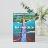 San Francisco's Golden Gate-brug Briefkaart (Staand voorkant)
