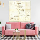 San FranciscoSan Diego Canvas Afdruk (Insitu (Woonkamer))