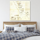 San FranciscoSan Diego Canvas Afdruk (Insitu (Slaapkamer))