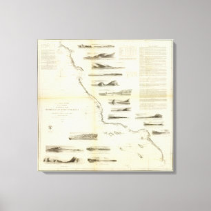 San FranciscoSan Diego Canvas Afdruk