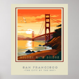 San Fran's Golden Gate Bridge Reizen Poster