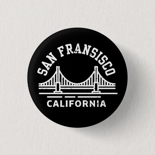 San Fransisco Californië Ronde Button 3,2 Cm (Voorkant)