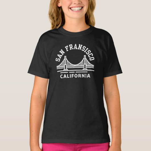 San Fransisco Californië T-shirt (Voorkant)