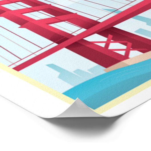 San Fransisco, VS - Vintage Travel Poster (Hoek)